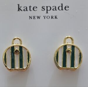 Kate Spade Away We Go Suitcase Stud Earrings